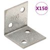 vidaXL vinkelbeslag 150 stk. 2 mm 30x25x30 mm galvaniseret st&aring;l