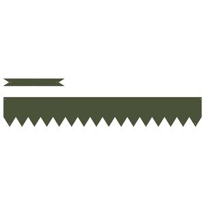 vidaXL Plænekant 10 pcs Oliven grøn 100 x 0.05 x 20 cm Koldvalset Stål