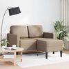 vidaXL 2-personers sofa med chaiselong L-formet 125 cm kunstl&aelig;der