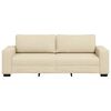 vidaXL 3-personers sofa 220x77x82 cm stof cremefarvet