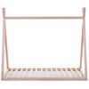 CHILDHOME tipiformet sengestel 70x140 cm tr&aelig; naturfarvet