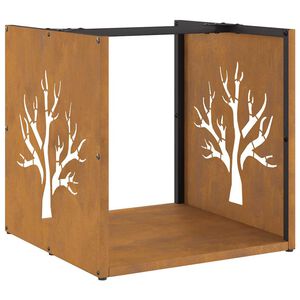 vidaXL br&aelig;ndestativ 40x40x40 cm forvitringsst&aring;l