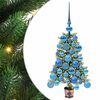 vidaXL Juletr&aelig; med 150 LED'er med stativ Gr&oslash;n 65 cm PE