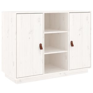 vidaXL sk&aelig;nk 100x40x75 cm massivt fyrretr&aelig; hvid