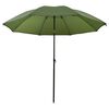 vidaXL Fisker Parasol Gul army 300 x 240 cm Oxford polyester