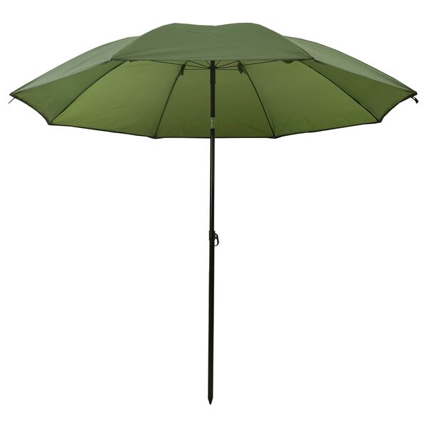 vidaXL Fisker Parasol Gul army 300 x 240 cm Oxford polyester