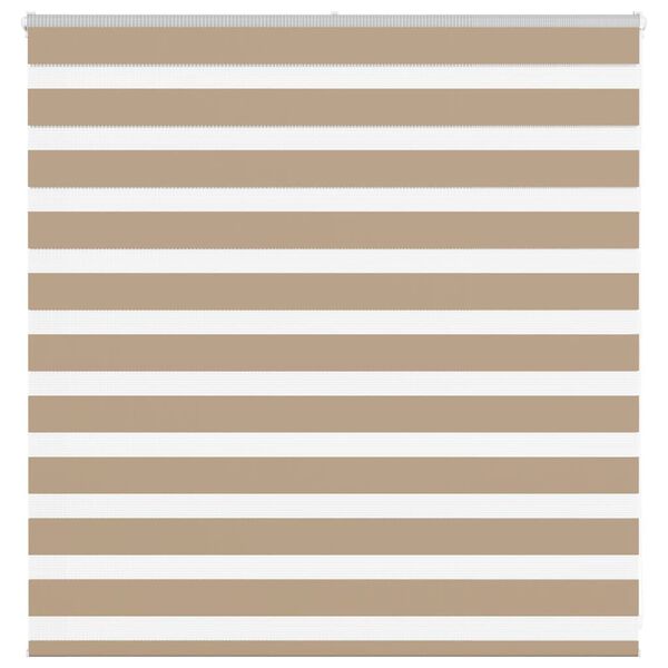 vidaXL zebragardin sandbrun 150x100 cm stofbredde 145,9 cm polyester
