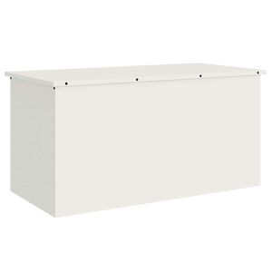 vidaXL Have opbevaringspude kasse Galvaniseret st&aring;l 100 x 50,5 x 50 cm
