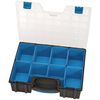 Draper Tools sorteringskasse 8 rum 41,5x33x11 cm sort