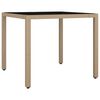 vidaXL spisebordss&aelig;t til haven 3 dele med hynder polyrattan beige