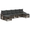 vidaXL Havesofa S&aelig;t 7 stk. Gr&aring; polyrattan