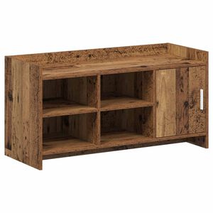 vidaXL Sko skab med d&oslash;r Gammelt tr&aelig; 100 x 39,5 x 51 cm Konstrueret tr&aelig;