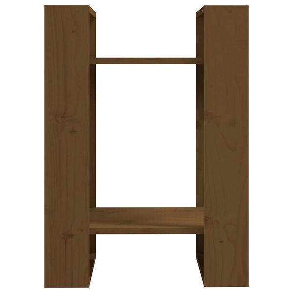 vidaXL bogreol/rumdeler 41x35x57 cm massivt fyrretræ gyldenbrun