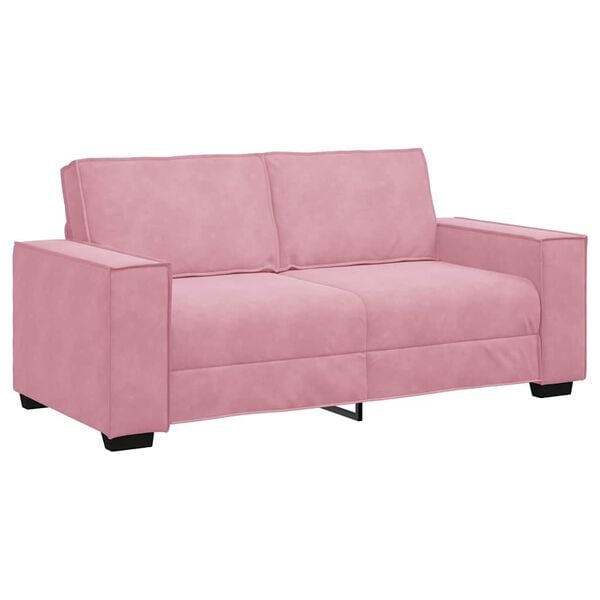 vidaXL 2-personers sofa 180x78x84 cm fl&oslash;jl lyser&oslash;d