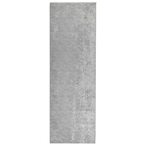 vidaXL T&aelig;ppe Gr&aring; 50 x 100 cm 100% polyester 3 mm Vaskbar