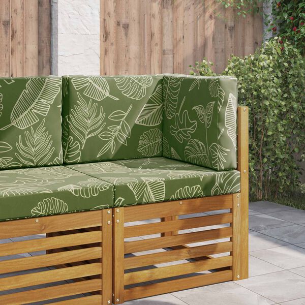 vidaXL Udend&oslash;rs Sofa Pude 3 pcs Bladdesign Polyester