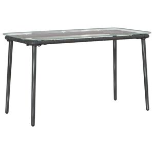 vidaXL Havem&oslash;bel Bord Sort 80 x 40 x 45 cm polyrattan