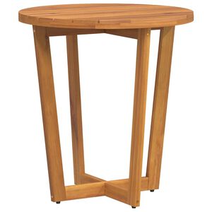 vidaXL havesidebord rundt &Oslash;70x75 cm massivt tr&aelig; akacie