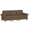 vidaXL 3-personers sofa med puder og hynder 180 cm stof brun