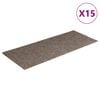 vidaXL trappem&aring;tter selvkl&aelig;bende 15 stk. 60x25 cm beige rektangul&aelig;re