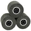 vidaXL Sliberuller 3 stk. Sort 12 x 12 x 10 cm Syntetiske fibre