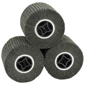 vidaXL Sliberuller 3 stk. Sort 12 x 12 x 10 cm Syntetiske fibre