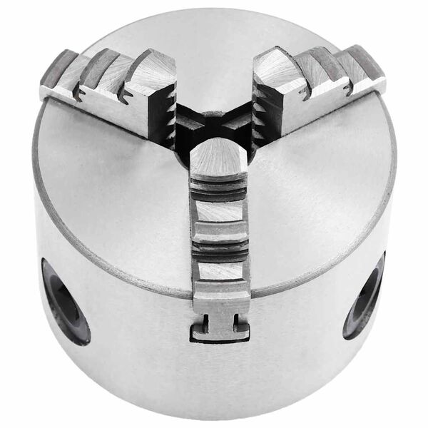 vidaXL selv-centrerende patron til drejeb&aelig;nk 3 k&aelig;ber 80 mm st&aring;l