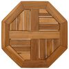 vidaXL bordplade 40x40x2,5 cm ottekantet massivt teaktr&aelig;