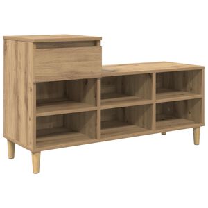 vidaXL Sko skab 102 x 36 x 60 cm Konstrueret tr&aelig; Artisan-eg