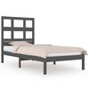 vidaXL sengeramme 75x190 cm Small Single massivt fyrretr&aelig; gr&aring;