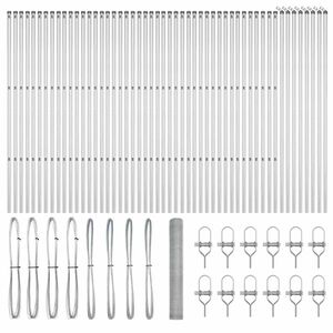 vidaXL Hegnsp&aelig;l S&oslash;lv 100 x 1,2 m (25 mm mesh) St&aring;l