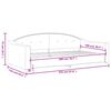 vidaXL daybed 100x200 cm stof m&oslash;rkegr&aring;