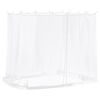vidaXL Myggenet til Gazebo 220 Maske 220 mesh Hvid 2 x 2 x 2 m