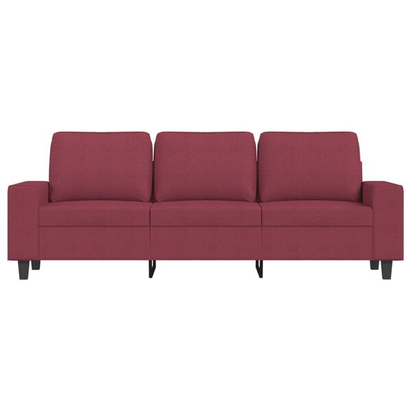 vidaXL 3-personers sofa 180 cm stof vinr&oslash;d