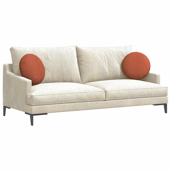 vidaXL S&aelig;depuder 2 pcs R&oslash;d orange &Oslash; 40 cm Velourstof