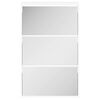vidaXL skoskab med 3 hylder og spejl 63x17x102,5 cm hvid
