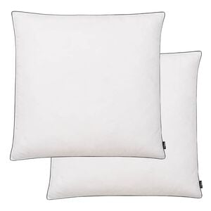 vidaXL puder 2 stk. dun-/fjerfyld let 80x80 cm hvid