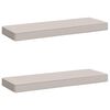 vidaXL 2-delt b&aelig;nkepude VUGHT 2 pcs 100% polyester Hvid 80 x 40 x 5 cm