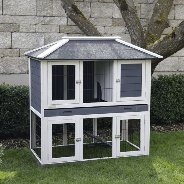 Kerbl l&oslash;beg&aring;rd til gnavere Villa 118x68x118 cm tr&aelig; glaseret