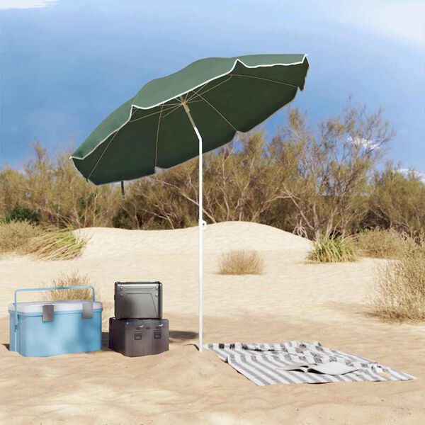 vidaXL Parasol Gr&oslash;n 161 x 161 x 193 cm Polyester