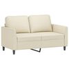 vidaXL 2-personers sofa 120 cm kunstl&aelig;der cremefarvet