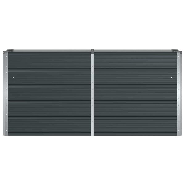 vidaXL Plantekasse Antracit 160 x 40 x 75 cm St&aring;l