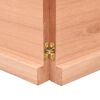 vidaXL bordplade 200x40x(2-4) cm naturlig kant behandlet tr&aelig; lysebrun