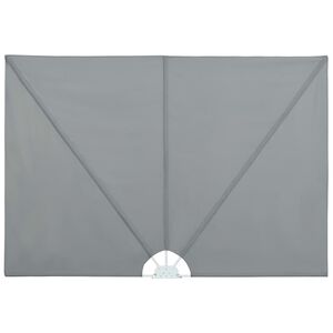 vidaXL sammenklappelig sidemarkise til terrasse gr&aring; 400 x 200 cm