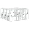 vidaXL sofabord 100x100x50 cm rustfrit st&aring;l og glas