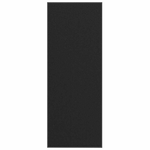 vidaXL Dørmåtte Sort 115x300 cm