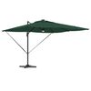 vidaXL Roma Parasol Grøn 286 x 285 x 270 cm Aluminium og Polyester
