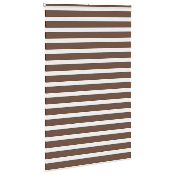 vidaXL zebragardin brun 145x200 cm stofbredde 140,9 cm polyester