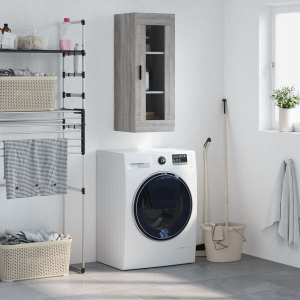 vidaXL v&aelig;gskab 34,5x34x90 cm gr&aring; sonoma-eg