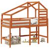 vidaXL Hemsengramme VoksBrun 90 x 190 cm Massivt fyrretr&aelig;